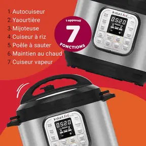 Instant Pot Duo 3L Mini multicooker [Mooi van binnen]