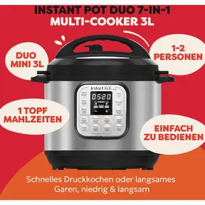 Instant Pot Duo 3L Mini multicooker [Mooi van binnen]