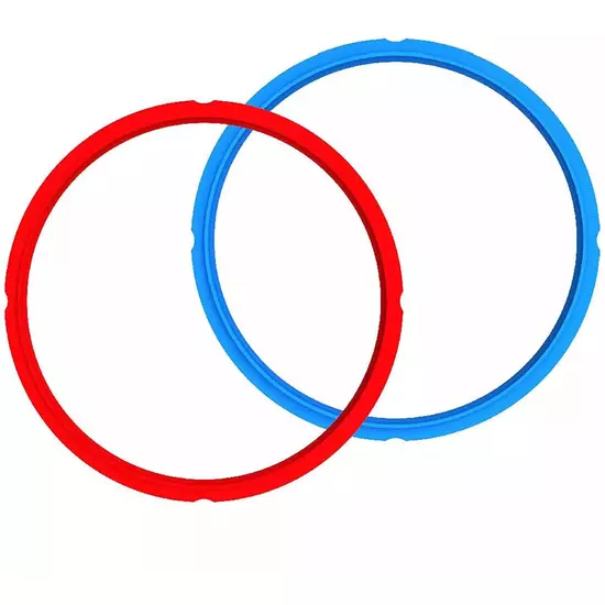 Instant Pot Sealing Ring Seal for 5.7 Liter Instant Pot (2 Pack, Red, Blue)
