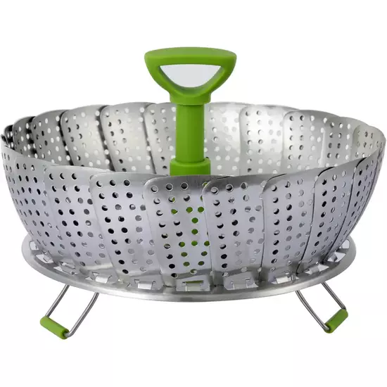 Ziva - Foldable steam rack - Stainless Steel - 11inch (Φ28cm)