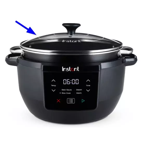 Instant Pot Superior Slow Cooker & Multicooker XL 7,1L deksel