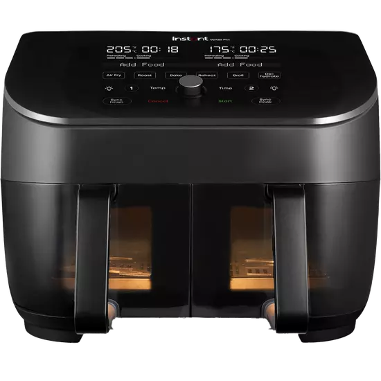 Instant Vortex Plus Dual ClearCook 7.6 liter airfryer (black)
