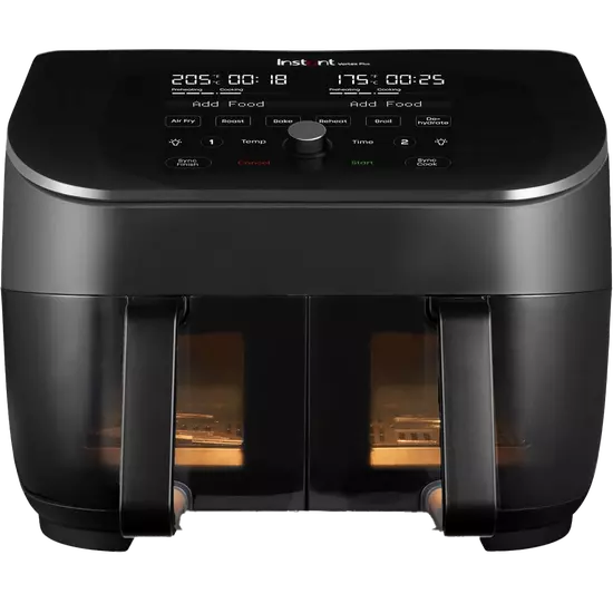 Instant Vortex Plus Dual ClearCook 7.6 liter airfryer (black)