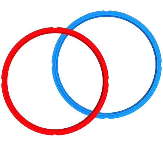 Instant Pot Sealing Ring Seal for 5.7 Liter Instant Pot (2 Pack, Red, Blue)