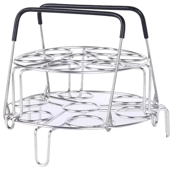 Ziva - Egg steamer rack - stainless steel - 2 layers - (Φ20cm)
