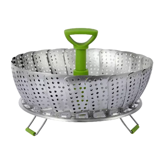 Ziva - Foldable steam rack - Stainless Steel - 11inch (Φ28cm)