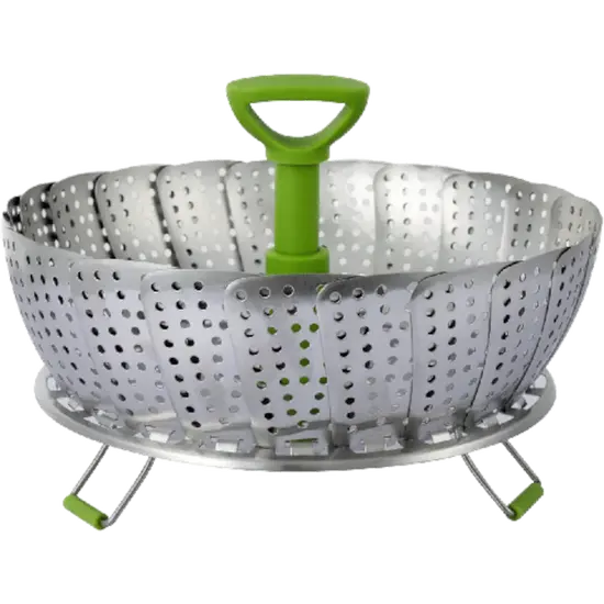 Ziva - Foldable steam rack - Stainless Steel - 11inch (Φ28cm)