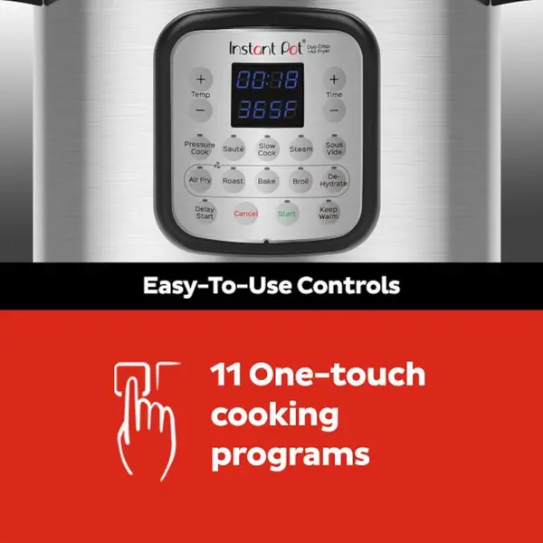 Instant Pot Duo Crisp 7.6L multicooker with air fryer