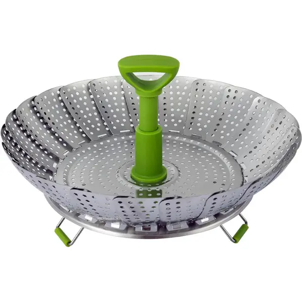 Ziva - Foldable steam rack - Stainless Steel - 11inch (Φ28cm)