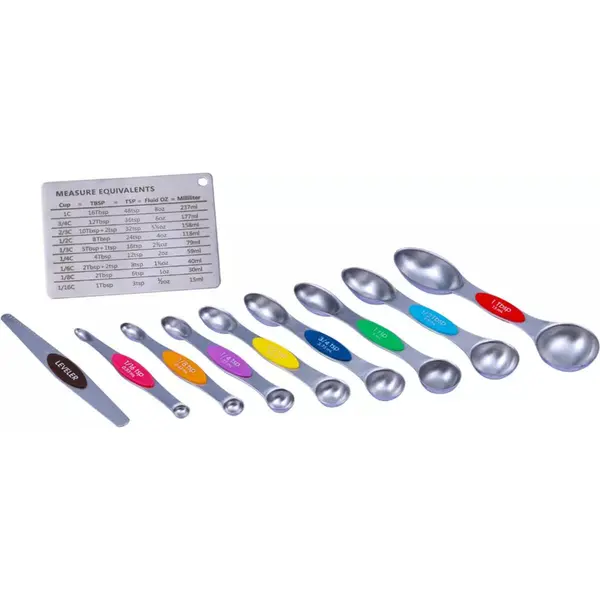 Ziva - Delux Measuring set - Stainless steel (18pc)