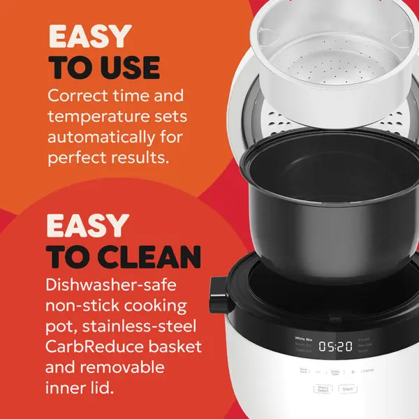 Instant Pot Rice Cooker, Slow cooker & Steamer 2.8L