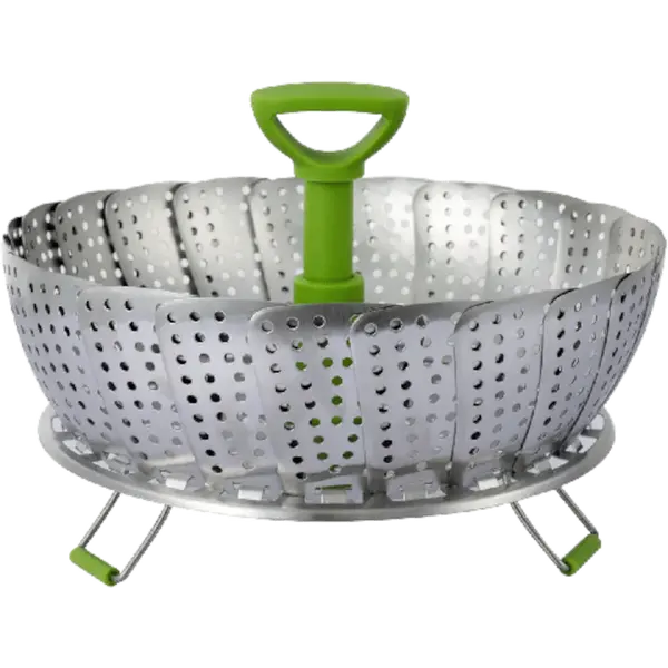Ziva - Foldable steam rack - Stainless Steel - 11inch (Φ28cm)
