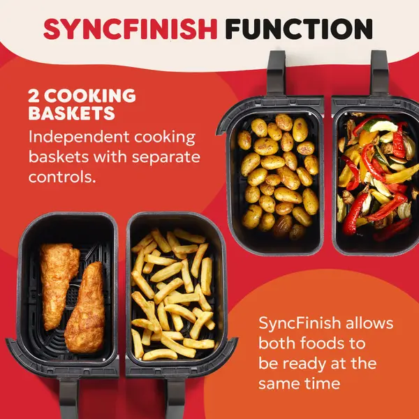 Instant Pot Vortex Plus Dual ClearCook airfryer 7,6L (RVS)