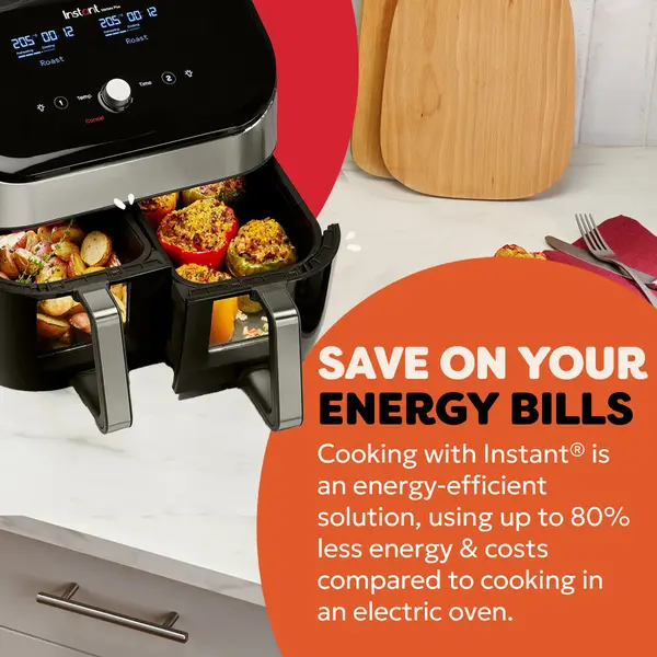 Instant Pot Vortex Plus Dual ClearCook airfryer 7,6L (RVS)