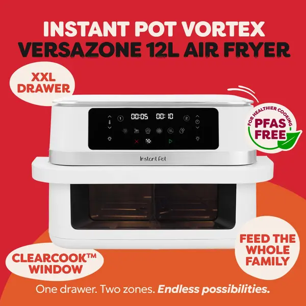 Instant Pot Vortex Versazone 12L Sea Salt Wit Air Fryer