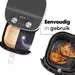 Ziva Airfryer Bakpapier Papieren Inlegvellen Wegwerp Bakjes Vierkant 20cm (250 stuks)