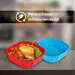 Ziva Airfryer Siliconen Inlegvellen Liners 20x21cm (2 stuks)