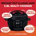 Instant Pot Classic Mini 3,8L Multicooker Black Pepper