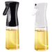 Ziva Oil Spray Bottle Glass 220ml - Pack of 2 - White + Black