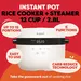 Instant Pot Rice Cooker, Slow cooker & Steamer 2.8L